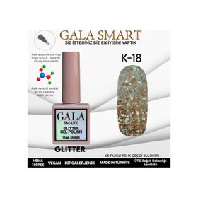Gala Smart K18 10 ml Glitter Kalıcı Oje