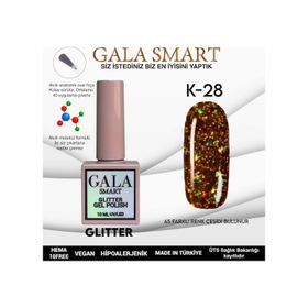 Gala Smart K28 10 ml Glitter Kalıcı Oje