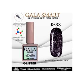 Gala Smart K33 10 ml Glitter Kalıcı Oje