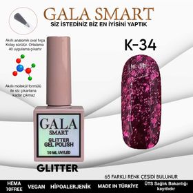 Gala Smart K34 10 ml Glitter Kalıcı Oje