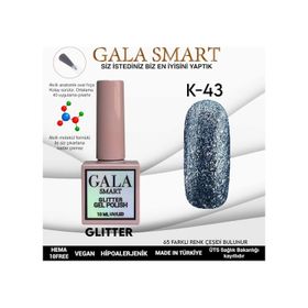 Gala Smart K43 10 ml Glitter Kalıcı Oje