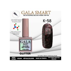 Gala Smart K58 10 ml Glitter Kalıcı Oje