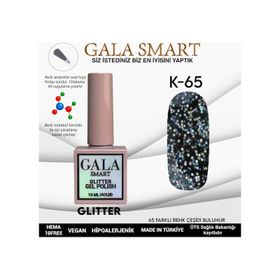 Gala Smart K65 10 ml Glitter Kalıcı Oje