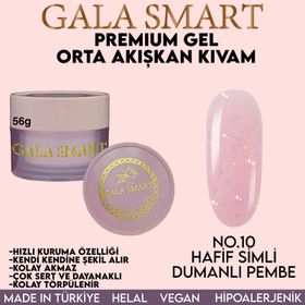 Gala Smart Premium No: 10 Hafif Simli Dumanlı Pembe Orta Akışkan Kıvam 56 gr Jel