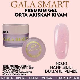 Gala Smart Premium No: 10 Hafif Simli Dumanlı Pembe Orta Akışkan Kıvam 56 gr Jel