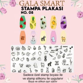 Gala Smart Stampa Plaka No:8 Sticker