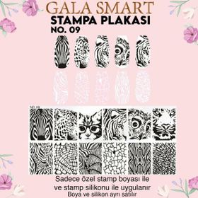 Gala Smart Stampa Plaka No:9 Sticker