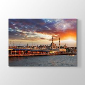 Galata Köprüsü Ve Yeni Camii Tablosu