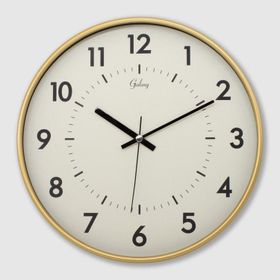 Galaxy 221-G Serisi Eskitme Metal Görünümlü Sessiz Akar 30 cm Modern Duvar Saati
