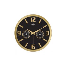 Galaxy 705-B Gold Termometreli Duvar Saati