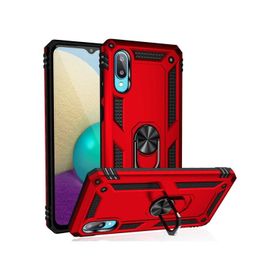Galaxy A02 Zore Vega Yüzüklü Standlı Zırh Kılıf
