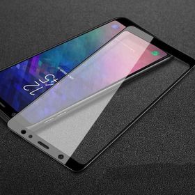 Galaxy A6 2018 Kenarları Kırılmaya Dayanıklı Cam Ekran Koruyucu