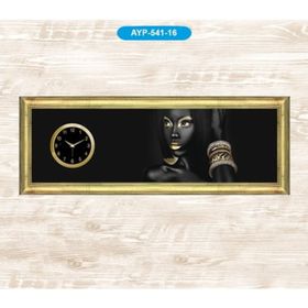 Galaxy AYP-541-16 Dekoratif Bilezikli Kadın Tablo Duvar Saati