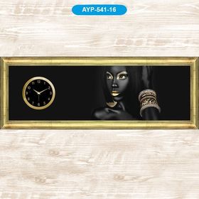Galaxy AYP-541-16 Dekoratif Bilezikli Kadın Tablo Duvar Saati