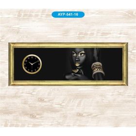 Galaxy AYP-541-16 Dekoratif Bilezikli Kadın Tablo Duvar Saati