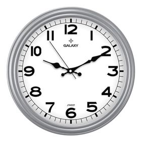 Galaxy D-200-G Klasik Kadran Gri Renk Sessiz Akar 30 cm Duvar Saati