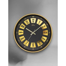 Galaxy D-218-A-12 Parçalı Kadran 30 cm Sessiz Gold Akar Duvar Saati