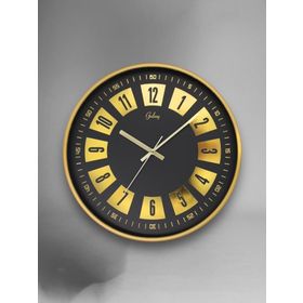 Galaxy D-218-A-12 Parçalı Kadran 30 cm Sessiz Gold Akar Duvar Saati