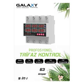 Galaxy D380 Trifaze Daire Akım Voltaj Koruyucu