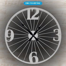 Galaxy DM-110 Metal Beyaz Duvar Saati