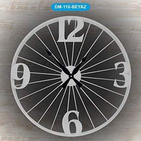 Galaxy DM-110 Metal Beyaz Duvar Saati