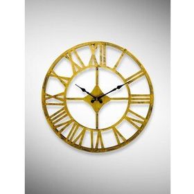 Galaxy DM30-AK Serisi Roma Rakamlı Metal Gold 40 cm Duvar Saati