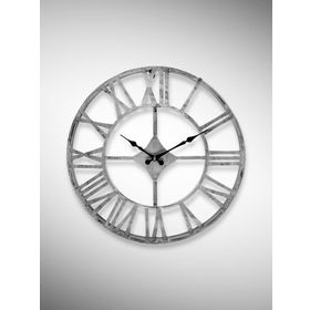 Galaxy DM30-GK Serisi Roma Rakamlı Metal Gri 40 cm Duvar Saati