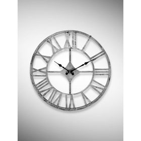 Galaxy DM30-GK Serisi Roma Rakamlı Metal Gri 40 cm Duvar Saati