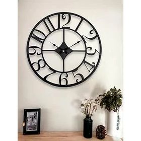 Galaxy DM40 Siyah Rakamlı Metal 40 cm Duvar Saati