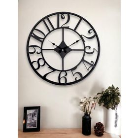 Galaxy DM40 Siyah Rakamlı Metal 40 cm Duvar Saati