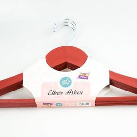 Galaxy GLX-100 Kırmızı 3'lü Elbise Askısı