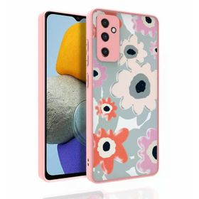 Galaxy M23 Desenli Kamera Korumalı Parlak Nora Kapak Kılıf