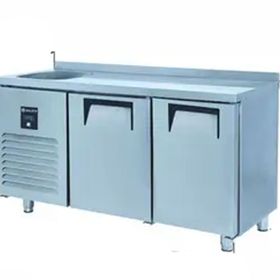 Galleyz Tezgah Tip 2 Kapılı Sol Evye Motor 150x70x85 cm Buzdolabı