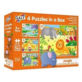 Galt 4 Puzzles in a Box Dinosaurs 3 Yaş+ Puzzle