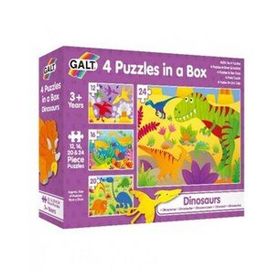 Galt 4 Puzzles in a Box Dinosaurs 3 Yaş+ Puzzle