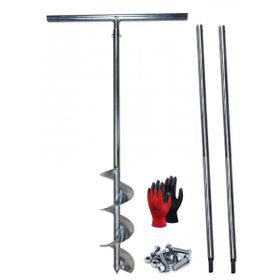 Galvaniz Çap 15 cm Boy 3 mt Toprak Delme Sondaj Burgusu