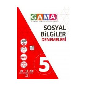 Gama Okul Yayınları 5. Sınıf Sosyal Bilgiler Denemeleri