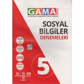 Gama Okul Yayınları 5. Sınıf Sosyal Bilgiler Denemeleri