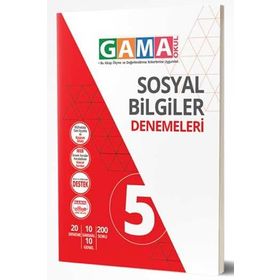 Gama Okul Yayınları 5. Sınıf Sosyal Bilgiler Denemeleri