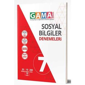 Gama Okul Yayınları 7. Sınıf Sosyal Bilgiler Denemeleri