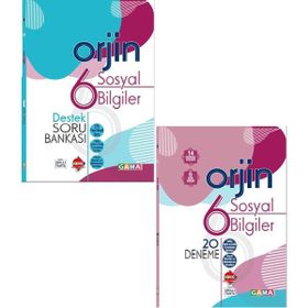 Gama Yayınları - 2022 6. Sınıf Sosyal Destek Soru Bankası + 20 Deneme 2 Kitap