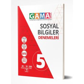 Gama Yayınları 5. Sınıf Sosyal Bilgiler Denemeleri