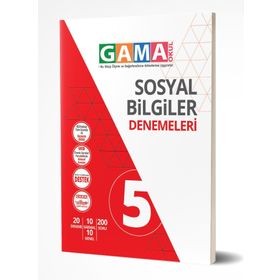 Gama Yayınları 5. Sınıf Sosyal Bilgiler Denemeleri