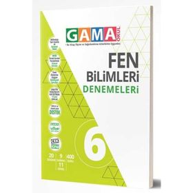 Gama Yayınları 6. Sınıf Fen Bilimleri Denemeleri