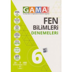 Gama Yayınları 6. Sınıf Fen Bilimleri Denemeleri