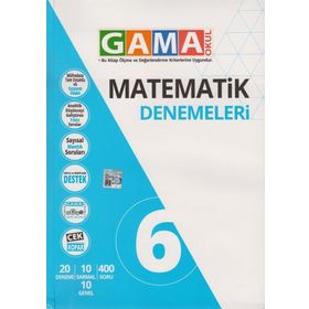 Gama Yayınları 6. Sınıf Nar Matematik Denemeleri