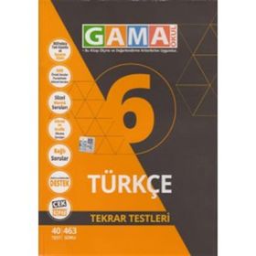 Gama Yayınları 6. Sınıf Nar Türkçe Tekrar Testleri