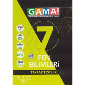 Gama Yayınları 7 Fen Bilimleri Tekrar Testleri