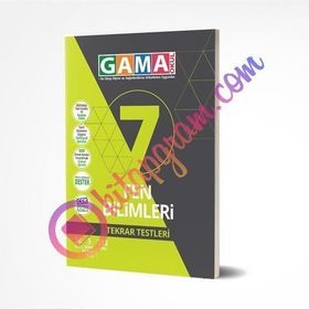 Gama Yayınları 7 Fen Bilimleri Tekrar Testleri