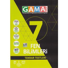 Gama Yayınları 7 Fen Bilimleri Tekrar Testleri